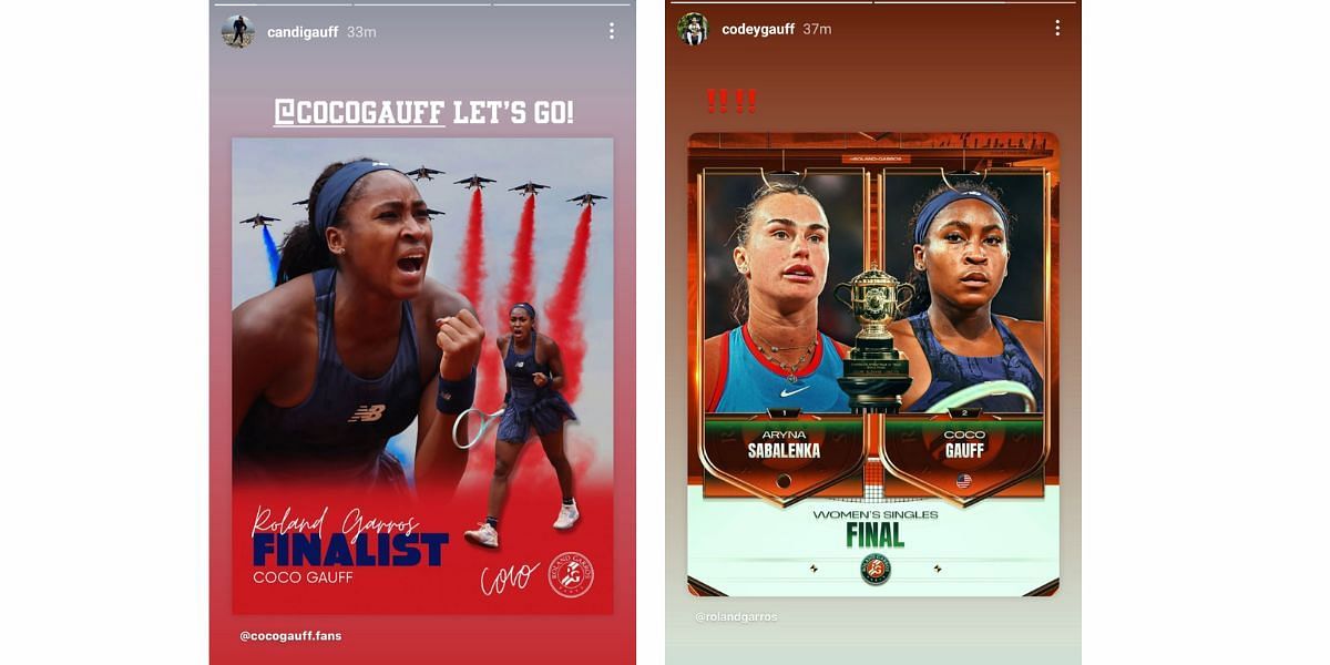 Screenshots via @candigauff @codeygauff on Instagram dated June 5, 2025.